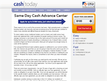 Tablet Screenshot of cashtoday.org